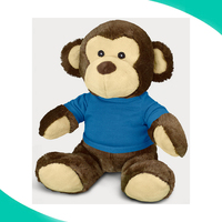 Peluche de Mono Abrazable con Corazón Bordado, Relleno de PP, Súper Suave, Personalizado al por Mayor