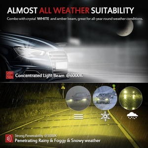 Macar 9V-36V màu kép <span class=keywords><strong>C6</strong></span> <span class=keywords><strong>Led</strong></span> Đèn Pha cho TOYOTA 36 Wát COB Chip đèn - Product Image 6