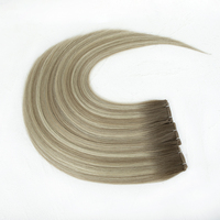 # Extensions de cheveux humains 5atp9a-60 Double Drawn, 100% Remy vierges européennes, couleur blonde, en trame
