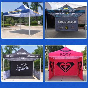 Carpa Gazebo Nueva para Publicidad Exterior, Automática, 3x3m, Plegable, con Logotipo Personalizado, para Ferias Comerciales, Impermeable, Resistente al Viento, de Tela Oxford, Fácil de Montar - Product Image 6