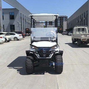 Carrito de Golf Eléctrico Todoterreno Blanco de 4 Pasajeros con Asiento Trasero Plegable, Venta al Por Mayor de Fábrica - Product Image 5