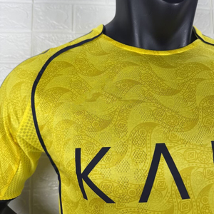 Nueva Temporada 2526, Camiseta <span class=keywords><strong>de</strong></span> Fútbol <span class=keywords><strong>Al</strong></span>-<span class=keywords><strong>Nassr</strong></span> FC, Secado Rápido, Transpirable, Versión Jugador, Alta Calidad, Estilo Saudí, Riad - Product Image 3