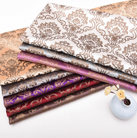 Personnalisation bronzé chinois polyester tricot collé canapé-lit tissu