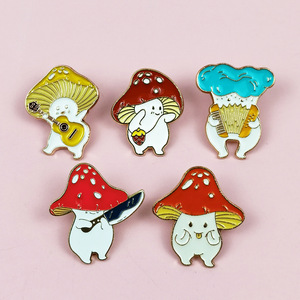 Custom Knife Guitar Strawberry Strawberry Mushroom Enamel <b>Pin</b> Alloy Metal Brooch Cute Nature <b>Backpack</b> Hat Decor Student Gift - Product Image 4