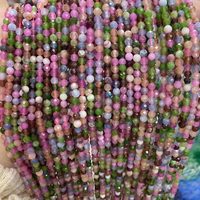 Dernière conception de perles rondes à facettes de 4mm, perles de pierres précieuses en cristal naturel en vrac pour la fabrication de bracelets et de colliers (AB2023)