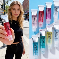 Base de gloss transparente pour lèvres, soin hydratant repulpant végétalien pour lèvres sèches et gercées, huile teintée pour les lèvres, marque privée