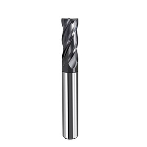 Fraise à quatre dents en acier au tungstène de 65 degrés, spéciale acier inoxydable, revêtement noir, pour usinage CNC - Product Image 4