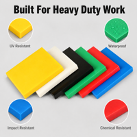 Plaque en plastique HDPE colorée, panneau PE résistant aux UV, taille personnalisée pour l'industrie de la signalisation extérieure, vente en gros d'usine, OEM