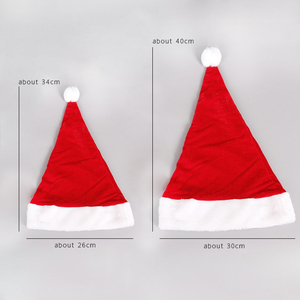 Cappelli Natalizi Ecologici in Velluto Spesso per Adulti e Bambini, Decorazioni Festive per <span class=keywords><strong>Capodanno</strong></span> e Natale - Product Image 5