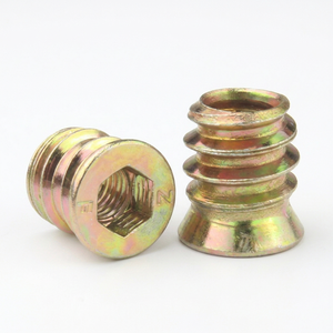 Écrou d'insertion de haute précision pour meubles, fixation filetée à installation facile pour l'assemblage de panneaux en bois - Product Image 1