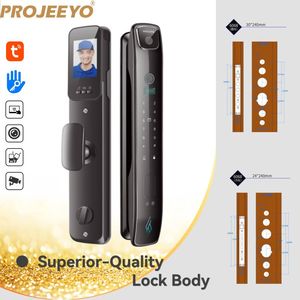 Cerradura Inteligente para Hotel con Huella Dactilar, RFID, Aluminio, Impermeable, Digital, con Llave, Aplicación Tuya, Red, Reconocimiento Facial MJ-5S Tuya Smart L - Product Image 2