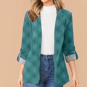 Fashion Splicing Lapel Slim One <b>Button</b> Cardigan Temperament Women's <b>Suit</b> Fashion - Product Image 6