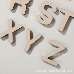 26 lettres en bois inachevées pour les cours d'art et de dessin des enfants et les décorations murales à la maison - Product Image 3