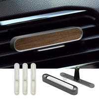 Difusor de Perfume de Lujo para Coche con Clip de Madera y Metal, Almohadillas de Fragancia Reemplazables, Aroma Duradero, Regalo Promocional al por Mayor