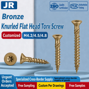 <span class=keywords><strong>Caja</strong></span> <span class=keywords><strong>de</strong></span> 100 <span class=keywords><strong>tornillos</strong></span> para madera para exteriores con revestimiento Ruspert, cabeza plana moleteada, con punta Torx/T25, venta al por mayor <span class=keywords><strong>de</strong></span> fábrica - Product Image 1