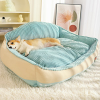 Lits pour animaux de compagnie en peluche de luxe, design haut de gamme, imperméables et chauds, vente chaude d'hiver en usine