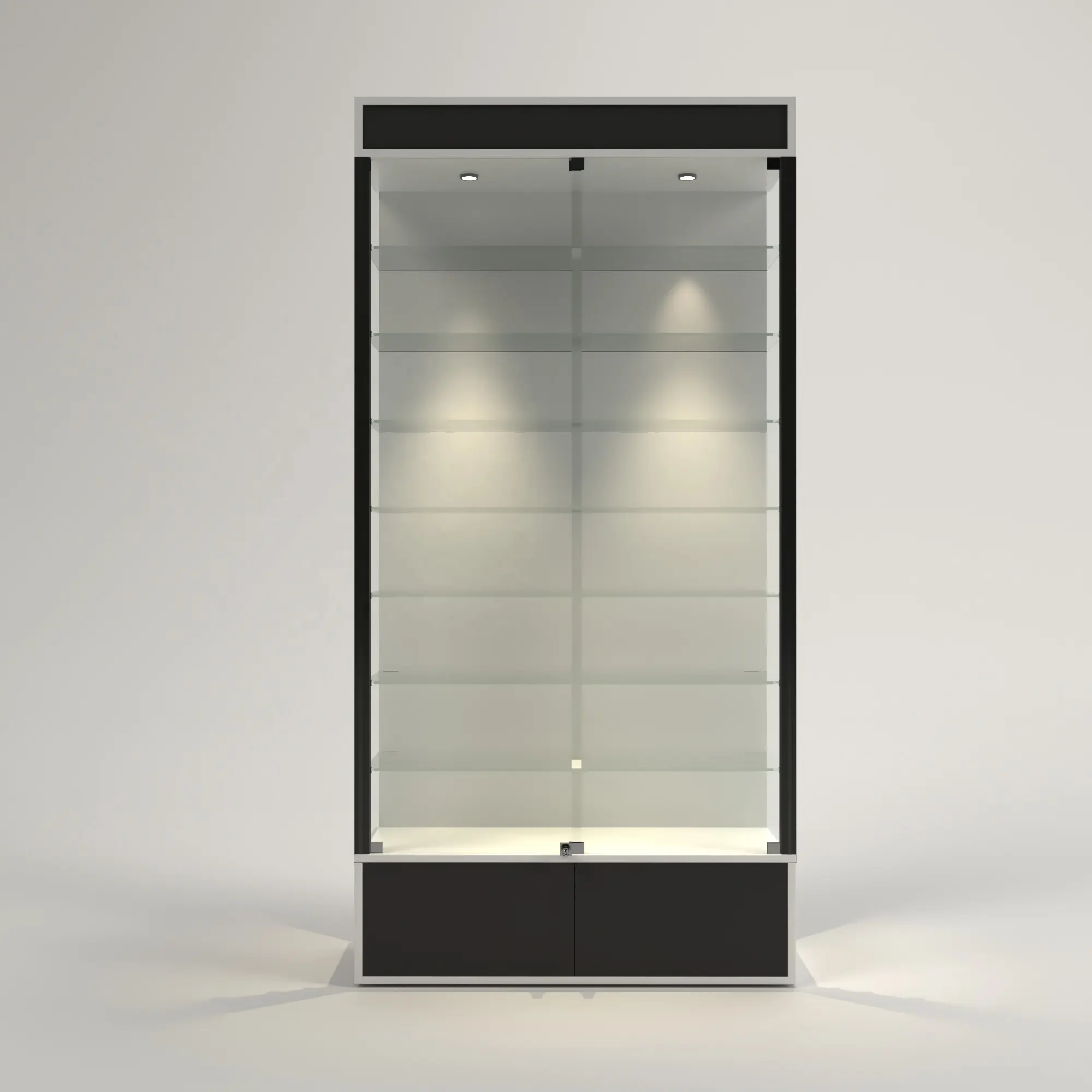 Vetrina vetrina vetrina moderna farmacia negozio mobili con luci a Led