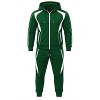 Survêtement de jogging pour homme en molleton de coton de qualité supérieure avec empiècements contrastants et fermeture éclair, collection hiver 2026, le plus vendu