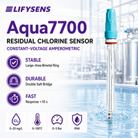 Capteur de chlore résiduel amperométrique numérique portable Aqua7700 à tension constante 0-20 mg/L pour eau du robinet et piscine (secondaire)