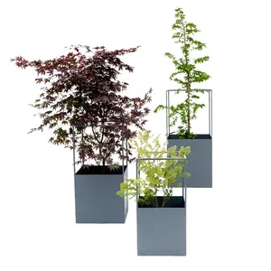 Nordic Modern Square Metal Planters Display Stand For Garden Home Decor