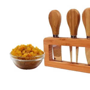 Bamboo Cutting Board With <b>Knife</b> Holder Set Rectangle Wooden Multifunction Cheese Fruit <b>Bread</b> Chopping Block Desktop Use - Product Image 5