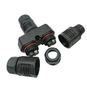 מחבר תעופתי L20-2 מסוג Y, עמיד למים בתקן IP67, בעל הברגה, עשוי PA6, מחבר כבל מפצל 4 פינים, 250V 20A, ישירות מהמפעל - Product Image 2