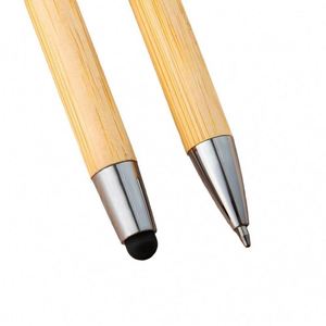 Promotional Eco-friendly Bamboo Ballpoint <b>Pen</b> Set Universal Stylus <b>Pen</b> for Wedding Signature Custom <b>Pen</b> for Corporate Gift Set - Product Image 3