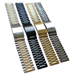 <span class=keywords><strong>Bracelet</strong></span> de <span class=keywords><strong>montre</strong></span> en acier inoxydable plié à 3 maillons, 18 mm, 20 mm, 22 mm - Product Image 5