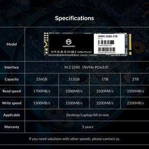Nhà Máy Bán buôn hiệu suất cao <span class=keywords><strong>SSD</strong></span> 1TB M.2 NVMe 2280 2TB 4TB Gen3 gen4 <span class=keywords><strong>PCIe</strong></span> <span class=keywords><strong>SATA</strong></span> 128GB 256GB 512GB NGFF M.2 ổ cứng - Product Image 4
