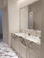 Dalles de marbre Viola, pierre naturelle, carrelage de sol, comptoir pour table de cuisine et meuble-lavabo de salle de bain, marches d'escalier, matériaux de construction