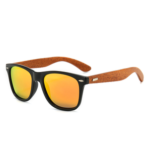 Wholesale Custom Your Own Brand Bamboo <b>Sunglasses</b> TAC Unisex Vintage - Product Image 5