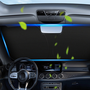 Strumento magico di parcheggio auto visiera parasole con luce di isolamento termico <span class=keywords><strong>tenda</strong></span> parabrezza anteriore copertura protezione solare parabrezza - Product Image 4