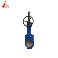 Vanne à lame coulissante manuelle PZ73X 10Q en fonte ductile de 8 pouces à commande par levier