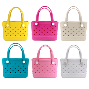 Source Manufacturers Wholesale Waterproof Reusable Rubber Eva Beach Bag Kids Lightweight Small Eva <b>Tote</b> Bag - Product Image 1