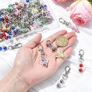 Logistics Birthstone Angel Keychain Bulk Guardian Angel Keyring Wedding Favor Baptism Blessing Gift for Women - Product Image 4