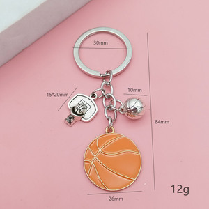 Metallo pallone da calcio Team Club portachiavi calcio giocatore di calcio scarpa portachiavi basket Rugby portachiavi <span class=keywords><strong>per</strong></span> uomo donna regalo - Product Image 6