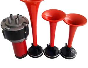 CHSKY Klaxon d'<span class=keywords><strong>air</strong></span> modifié super puissant à 3 tubes avec haut-parleur bidirectionnel pour l'audio de voiture - 12V Matériel ABS Neuf - Product Image 5