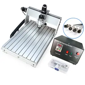 3 eixos Mini CNC Router Desktop Milling Router máquina 6040 para madeira