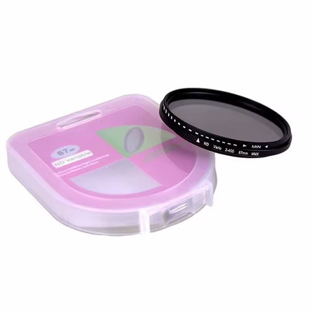 Adjustable Variable 67mm Neutral Density Filter Nd2 to Nd400 Fader Camera ND Filter for All Models