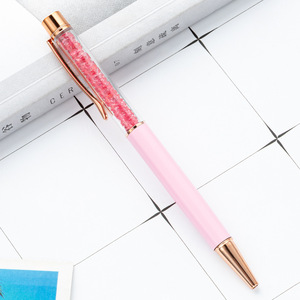 Bolígrafos de punta redonda color oro rosa, bolígrafo con purpurina, diseño de flor, tinta negra, bolígrafos de <span class=keywords><strong>regalo</strong></span> para mujeres y niñas, Navidad, bodas, cumpleaños - Product Image 4