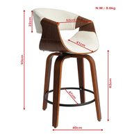 Chaise de bar à hauteur de comptoir OEM ODM, tabouret de bar avec dossier de 24 pouces, tabourets de comptoir nordiques pour îlot de cuisine