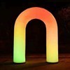 Fourniture extérieure LED arc-en-ciel couleur changeante lumières arc fête de mariage publicité lueur gonflable nuit course arc
