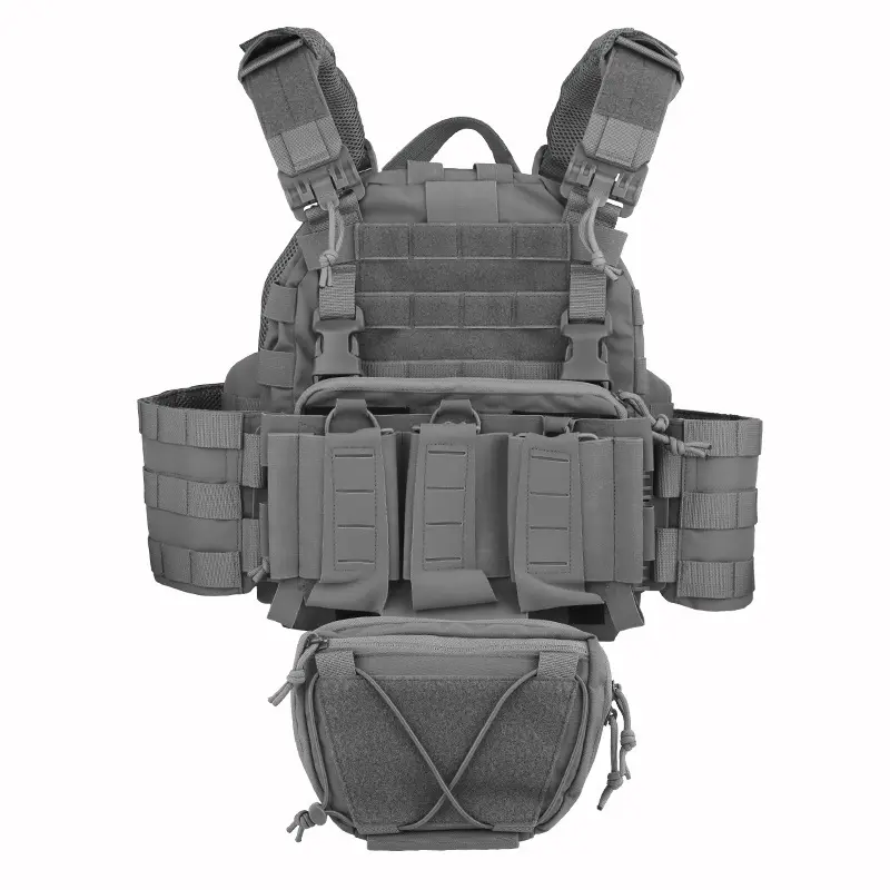 Customs laser cut tactical vests molle plate carrier vest trekking durable equipment weight vest