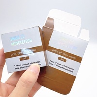 Autocollant holographique personnalisé imprimé, flacons de 3 ml, plateau pour flacons doubles, boîte et étiquette d'emballage pour peptides