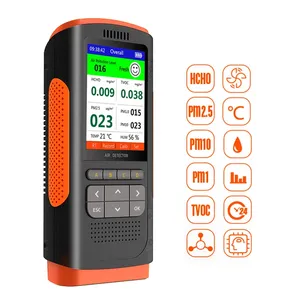 Detector de Formaldehído, Monitor de Calidad del Aire PM2.5, Pantalla Portátil, Medidor de Contaminantes del Aire, Decoración Familiar, Analizador de CO2 de Alta Precisión - Product Image 3