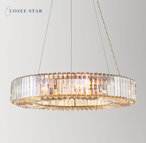 Cozee <strong>Light</strong> Luxury Custom Interior Design Crystal Chain Pendant <strong>Light</strong> Tassel <strong>Feature</strong> for Hotel Villa Chandeliers Pendant <strong>Lights</strong> - Product Image 5