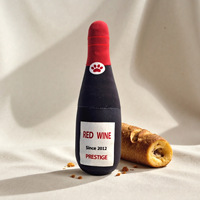 Offre Spéciale – Jouets en Peluche pour Chiens et Chats en Forme de Bouteilles de Vin Simulées, Jouets à Mâcher en Peluche pour Animaux, pour l'Auto-Entretenement et la Dentition