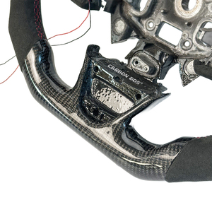 Volante Deportivo con Pantalla LED para <span class=keywords><strong>Renault</strong></span> Megane Mk4 <span class=keywords><strong>Mégane</strong></span> 4rs, Volante de Fibra de Carbono Real con ALCANTARA - Product Image 5