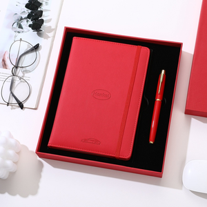 Ensemble cadeau promotionnel avec boîte personnalisée, carnet en cuir PU A5 personnalisable, stylo, ensemble cadeau d'entreprise pour les entreprises - Product Image 3