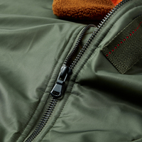 OEM ODM hiver 100% Nylon épais chaud en vrac revers moto veste Coach veste hommes veste de vol
